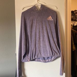 Adidas purple/pink pullover size L